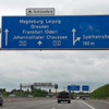 Blick auf die A 113 Richtung Leipzig Dresden