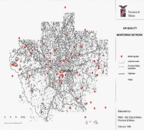 Milan Air Monitoring Network (59 kBytes)