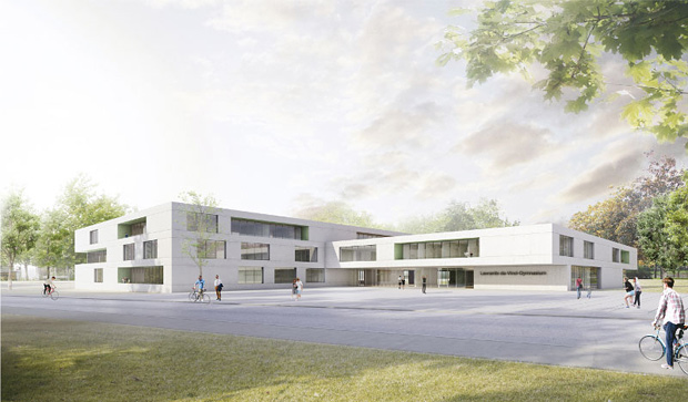Modellbild Leonardo-da-Vinci-Gymnasium; huber staudt architekten, Gesellschaft von Architekten mbH, Berlin