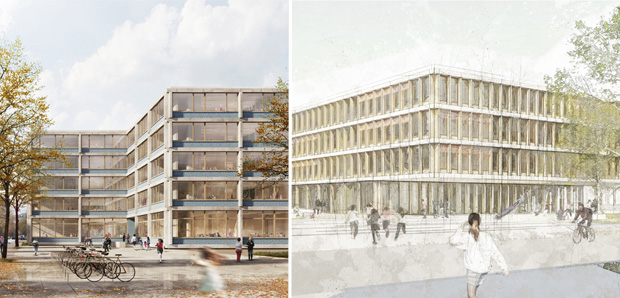 1. Preise - Links: Bruno Fioretti Marquez Architekten, Berlin, Rechts: h4a Gessert + Randecker Architekten, Stuttgart