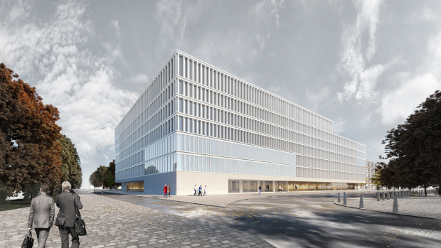 Neubau des Mathematikgebäudes der Technischen Universität an der Fasanenstraße