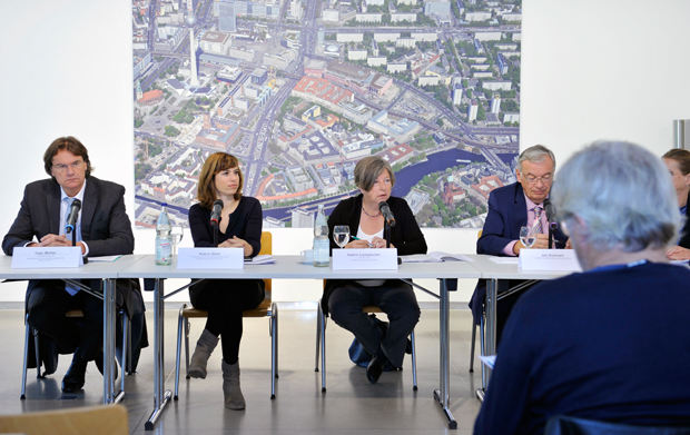 Pressekonferenz zur Vorstellung des Berichts zur Kooperationsvereinbarung „Leistbare Mieten, Wohnungsneubau und soziale Wohnraumversorgung“, Foto: SenStadtWohn 