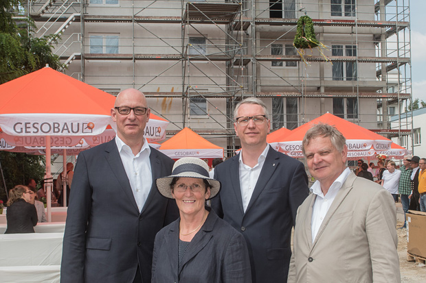 Richtfest für die Neubauoffensive für Hellersdorf; Bild: Christian Kruppa 