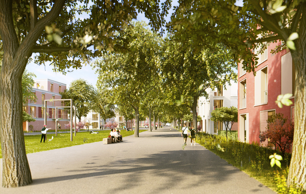 Ortolfstraße, Visulisierung Neubauvorhaben; Quelle: BE Berlin GmbH