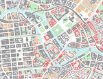 Die Historische Mitte im Planwerk Innenstadt (1999); Klick für Vergrößerung (1720 KB)