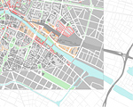 Die Obere Stadtspree im Planwerk Innenstadt (1999); Klick für Vergrößerung (1262 KB)