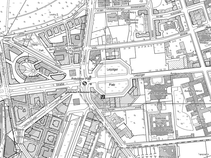 Bild: Karte von Berlin 1: 5000 auf ALK-Basis 01/2006 - 