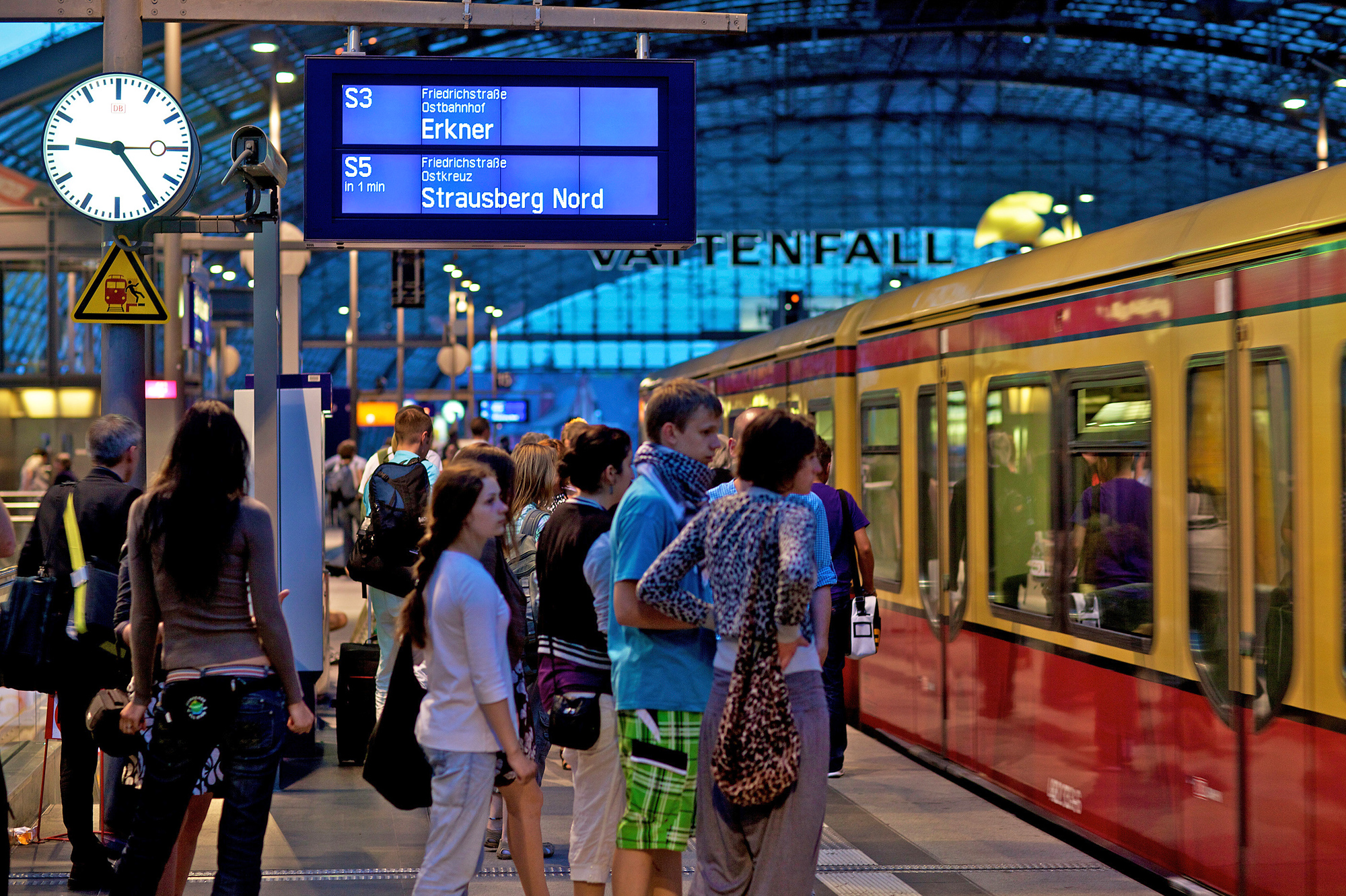 S-Bahnsteig im Hauptbahnhof